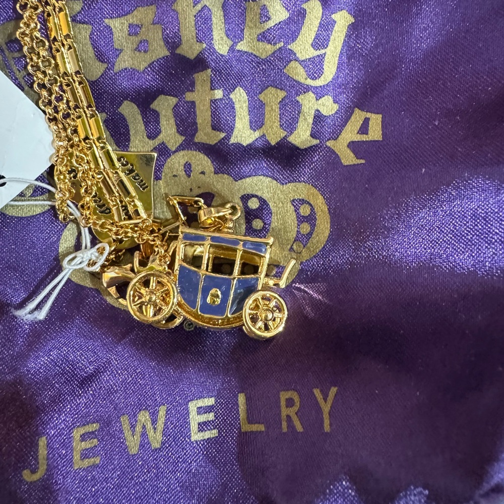 Disney Couture Cinderella 14k Carriage Pendant